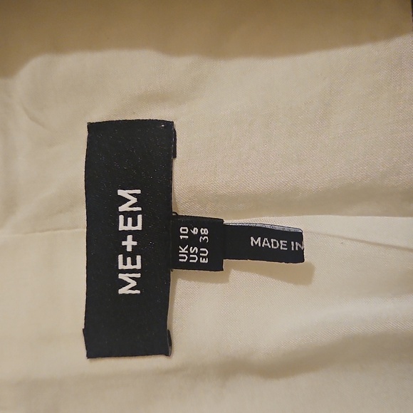 ME + EM ivory single button blazer size 6 - Picture 4 of 9